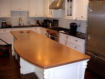 Stainless steel countertops are a great addition to modern or. Copper Countertop - Brooks Custom brookscustom.com #copper ...