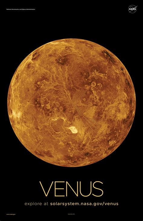 Venus, the second planet from the sun , is named after the roman goddess of love and beauty and is the only. Venus Poster - Version A | NASA Solar System Exploration
