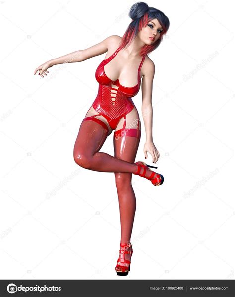 Celeste star kinky latex masturbation. Beautiful Sexy Brunette Girl Red Latex Corset Stockings ...