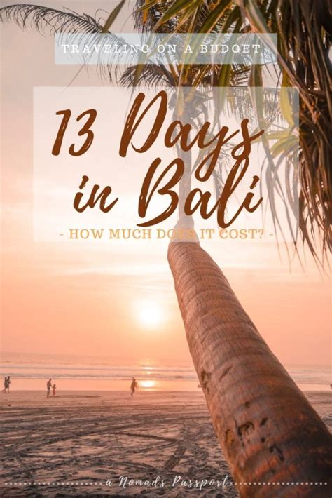 Bali on a Budget - How much do 13 Days on Bali cost?