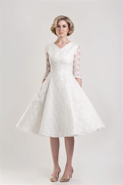 These are all true wedding dresses and each of these necklines are super flattering, yet not too revealing. Short wedding dresses for older brides - SandiegoTowingca.com