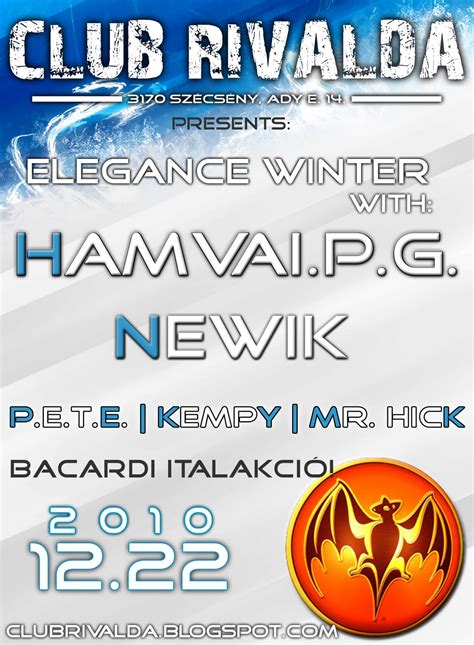 Hamvai p.g.'s profile including the latest music, albums, songs, music videos and more updates. Club Rivalda Szécsény: 2010.12.22. - Hamvai PG | newik | p ...