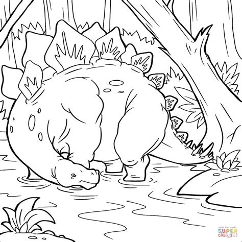 Ausmalbilder dinosaurier stegosaurus stegosaurus coloring pages dinosaurs pictures and facts. Stegosaurus coloring page | Free Printable Coloring Pages