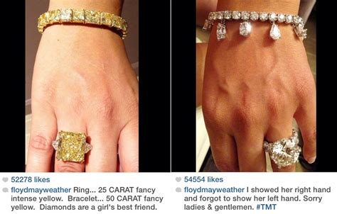 Floyd mayweather's personal life is not as successful as his career. Floyd Mayweather bought wife 2 engagement rings. | Diamond ...