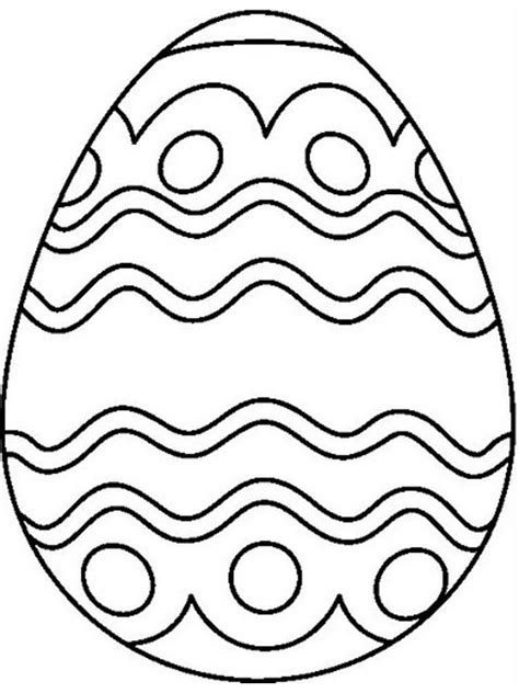 Also see the category to find more coloring sheets to print. Easter Egg Coloring Pages Simple in 2020 | Easter egg ...