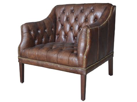 Discover our range of chesterfield chair for a stylish home with this je ne sais quoi. Antique Tan Leather Chesterfield Sofa Chair with Rivets