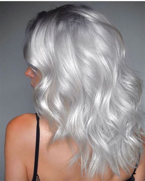 Regardless of whether it's a natural silver or edgy platinum, white hair needs a lot of care. HotOnBeauty on Instagram: "Diamond 💎 Blonde. Hardened ...