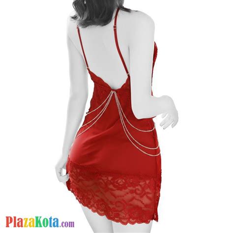 Maybe you would like to learn more about one of these? L1085, Jual Lingerie Chemise Merah Transparan, Belahan ...