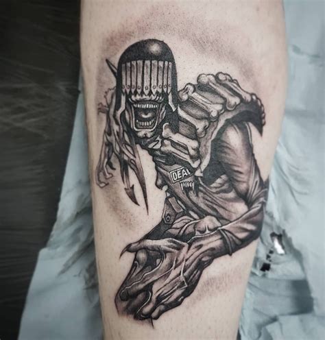 Most beautiful tattoo ideas daily. 155 Likes, 4 Comments - Neill Hargreaves (@spectre_tattoos) on Instagram: "#judgedeath #tattoo # ...