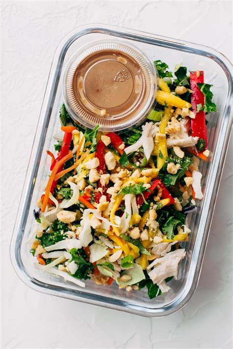 Thai chopped chicken salad is exploding with flavors and textures. Chopped Thai Chicken Salad with Skinny Peanut Dressing ...