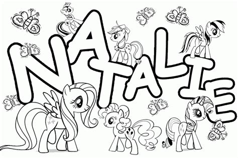 All our coloring pages are available to download as free high quality pdfs. Natalie - Name Coloring Page For Girls - Coloring Home