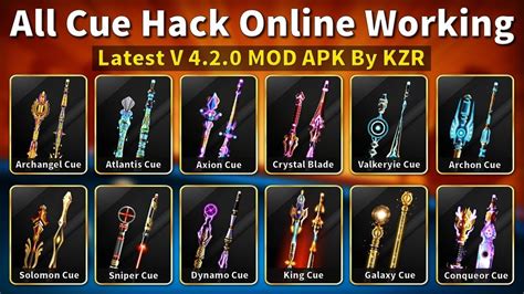We also have a free version, if you don't to buy the hack if you can use it as you want. 8 Ball Pool All Cues Free Working Online - YouTube