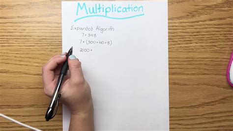 Multiplication Method: Expanded Algorithm - YouTube