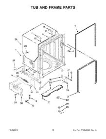 Check spelling or type a new query. Parts for KitchenAid KDFE104DBL0 Dishwasher ...