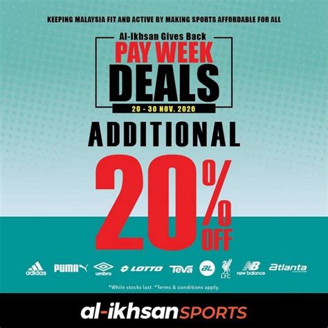 213,403 likes · 9,348 talking about this. 20-30 Nov 2020: Al-Ikhsan Sports Pay Week Deals Promotion ...