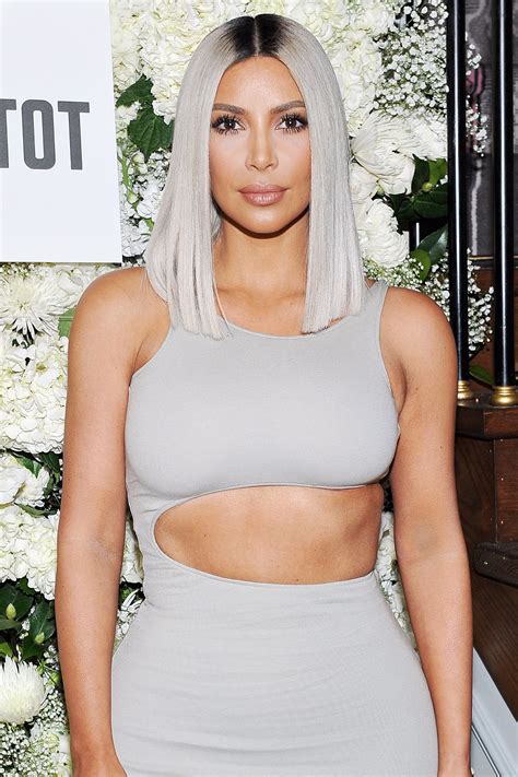 Kim kardashian might be a reality star, but when it comes to her hair, the she's all about illusion. Kim Kardashian West Is 'Over' Her Blonde Hair | PEOPLE.com