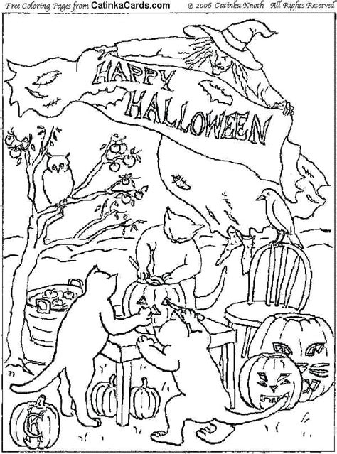 Coloring for adults is no longer become just a hobby for those interested in arts. Hard Halloween Coloring Pages at GetColorings.com | Free ...