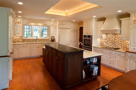 This is a wall in our family room where we have started a gallery of frames with pictures we have taken on international mission trips. Kitchen Remodel with Tray Ceiling - Contemporary - Kitchen ...