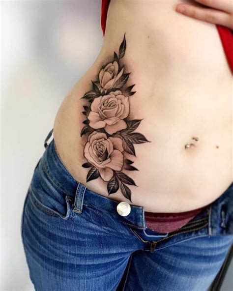 Rose tattoo designs and ideas with great images for 2021. Rose Tattoo on Stomach | Best Tattoo Ideas Gallery
