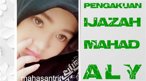 Status Ijazah Ma'had Aly dalam Pengakuan Negara - pontren.com