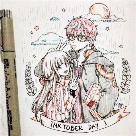 40,000 students have enrolled in this class. Some MM inktober that i drew last month! - Nata | Manga girl, Drawings, Anime