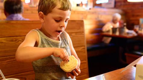 I highly american, ice cream & frozen desserts, family style. Wyatt's 4th Birthday at the Texas Roadhouse - YouTube