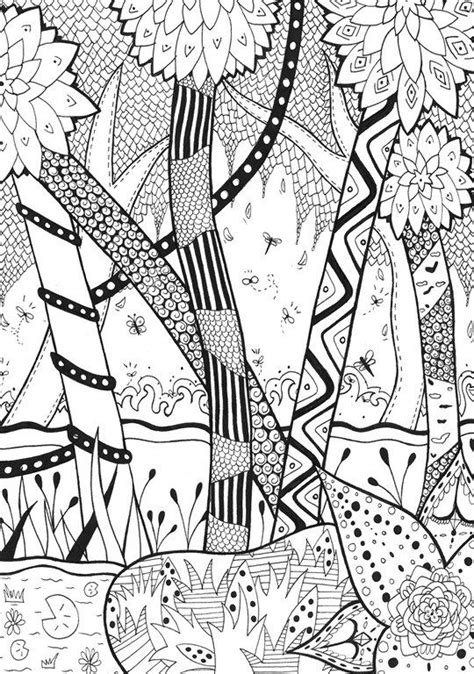 It is a time of the year when flowers bloom, nature is coming back to life and children start planning their summer break. Justcolor zentangle 5 | Jungle coloring pages, Forest ...