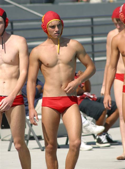 My Own Private Locker Room: Young swimmers in speedos with. 