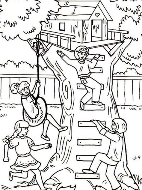 Magic tree house coloring pages printable coloring pages source : Free Tree House Coloring Pages - Coloring Home