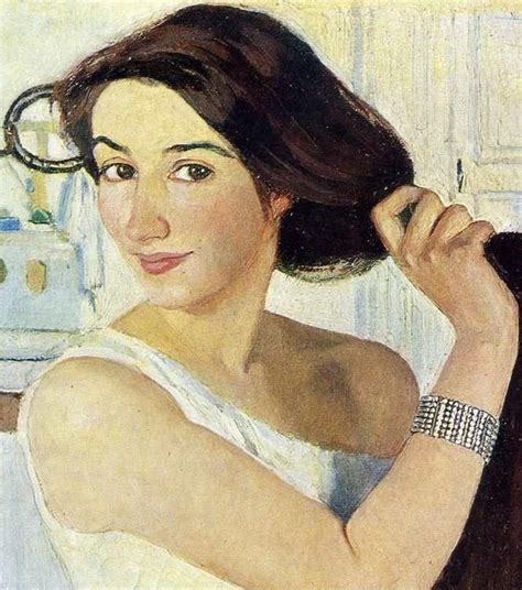 Zinaida serebriakova, née lanceray, was born in 1884, on the family estate of neskuchnoye, near kharkov, which now lies in ukraine. Zinaida Serebriakova. Woman at the Mirror. Self-Portrait ...