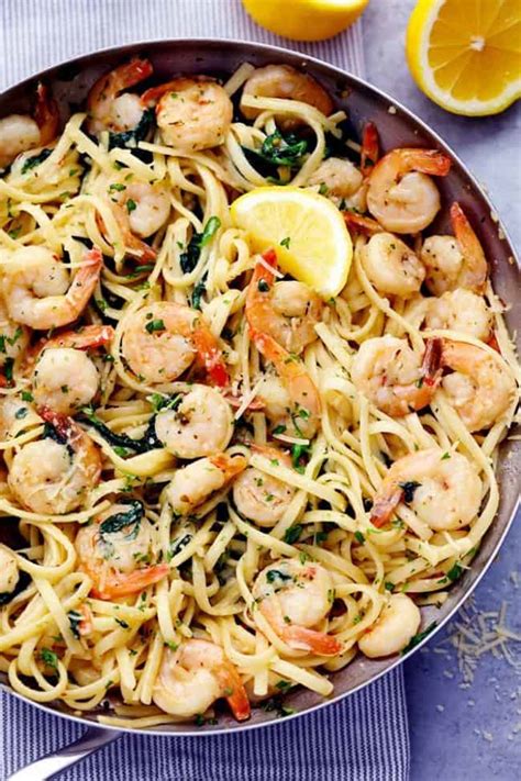 Plump, juicy shrimps pair perfectly with my special, creamy sauce. Lemon Garlic Parmesan Shrimp Pasta | The Recipe Critic