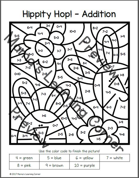 Color each section by number to reveal a cute spring themed picture. Spring Color By Number Worksheets - Mamas Learning Corner