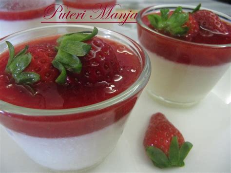 Panna cotta kelapa dan buah. RASA-RASA SELERA PUTERI MANJA: VANILLA PANNA COTTA WITH ...