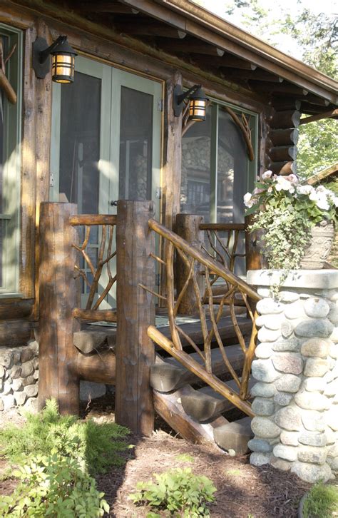 Oftentimes, we associate camping with roughing it. Bay Lake Cabin - Rustic - Porch - Minneapolis - by ...