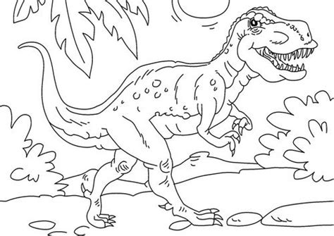 591 x 800 gif pixel. Kleurplaat Dinosaurus Rex