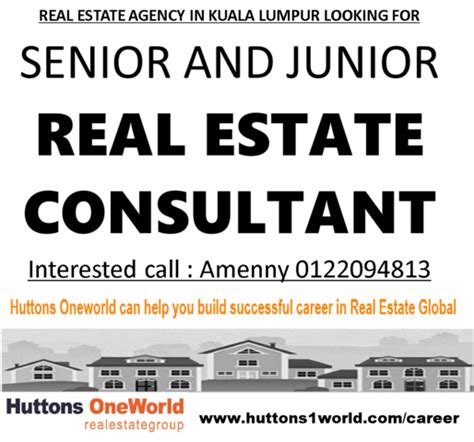 1+ years of experience in recruiting, sourcing, analyst or looking for a breakthrough in career advancement? PROPERTY AGENT WANTED IN MALAYSIA JOB OFFERED from Kuala ...