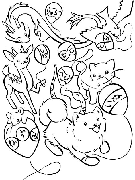 We hope you enjoy our online coloring books! Animals Coloring Page By Lunarspoon Traditional Art ...