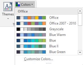 Create my own color theme. How to customize your local Excel chart settings ...