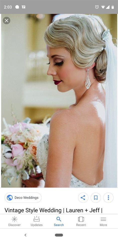 This kind of hairstyle is ideal for short to medium length hair brides. Vintage Hairstyles 1930S in 2020 | Retro wedding hair ...