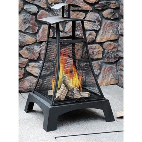 Red ember, alto chimney fire pit. Stonegate Chimney Fire Pit