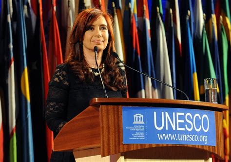 Argentina's president cristina fernandez de kirchner was in hot water at the start of the year when a special prosecutor charged. File:Cristina Fernández de Kirchner en la Unesco París ...