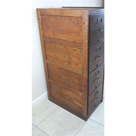 These items are not only durable but also sustainable. Antique Shaw Walker Legal 4-Drawer Oak File Cabinet, 1910s ...