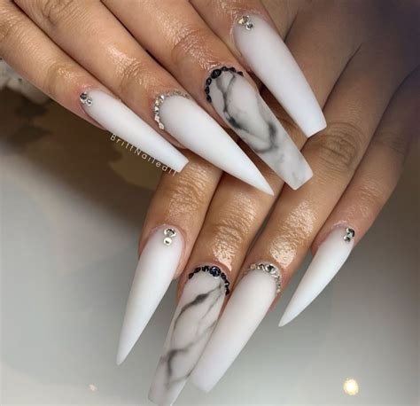 #coffinnails #coffinacrylicnails #longacrylicnails # ... Coffin nails long ballerina false nail art tips.