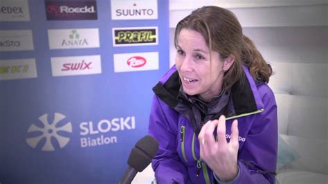 Magdalena forsberg a montré tout de suite des dispositions naturelles pour le tir et sa vitesse sur les skis, combinée à la précision de son tir, l'ont rapidement propulsée au sein de l'élite mondiale du biathlon. INTERVIEW WITH MAGDALENA FORSBERG AT BMW IBU World Cup Biathlon POKLJUKA 2014 - YouTube