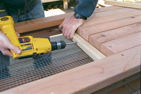 First of all, we recommend you to build the wooden components of the workbench. Free Plan: A Workbench for the Gardener - FineWoodworking