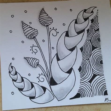 Kreative bastelideen für leute, die malen können. Zentangle malen selber DIY Anleitung einfach Muster ...