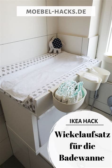 Wir haben ein schönes bad in unserer wohnung. Wickelaufsatz/Wickeltisch für die Badewanne aus Kallax ...