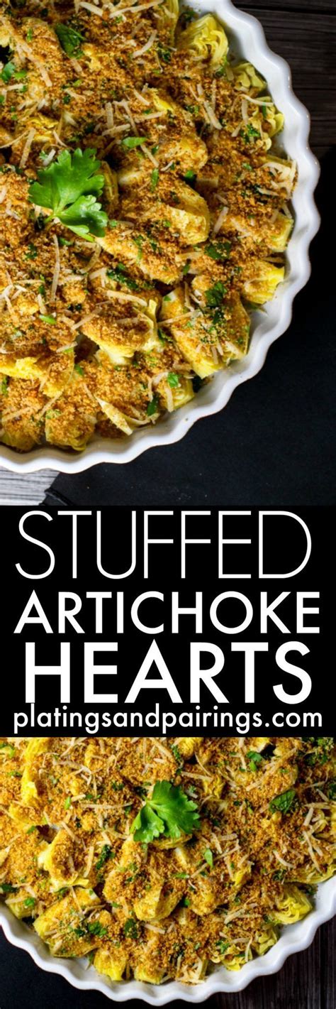 This recipe swaps out a popular dip's excess calories and saturated fat for healthier alternatives. These Stuffed Artichoke Hearts take all the work out of ...