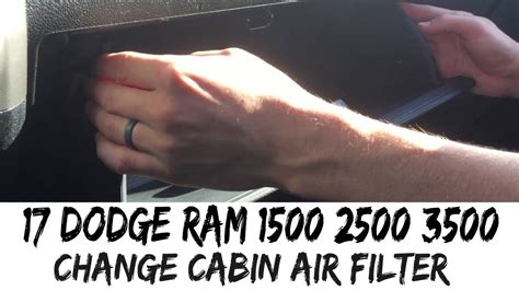 Garage equipment, car care & more. How To Replace Cabin Air Filter 2017 2018 2019 Dodge Ram ...