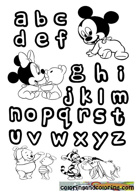 Color this adorable coloring page online from your desktop, tablet, or mobile device or print it out to color later and make your next birthday terrific! Alphabet Mickey Mouse Coloring | Coloring And Coloring ...